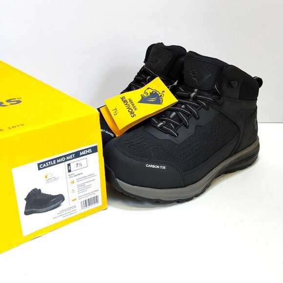 Herman Survivors Castle Carbon Safety Toe Work Shoes Men's 7.5 ASTM F2413-18 NIB - Picture 1 of 13